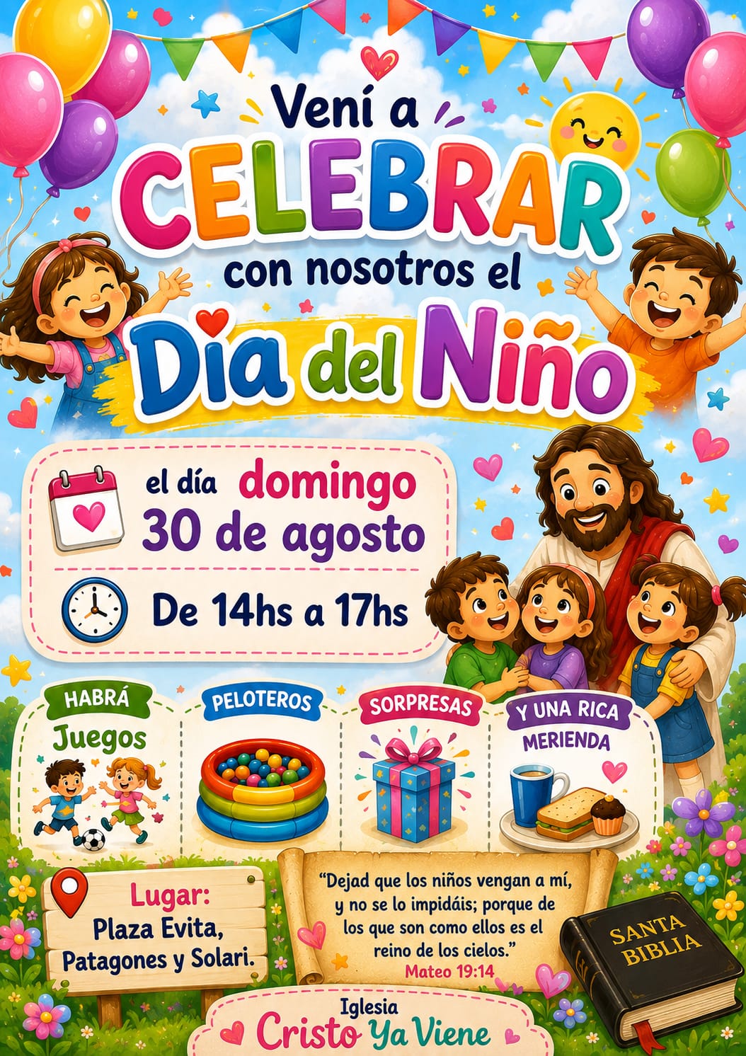 Celebramos Dia Del Ni&ntilde;o   "domingo 30 de agosto"